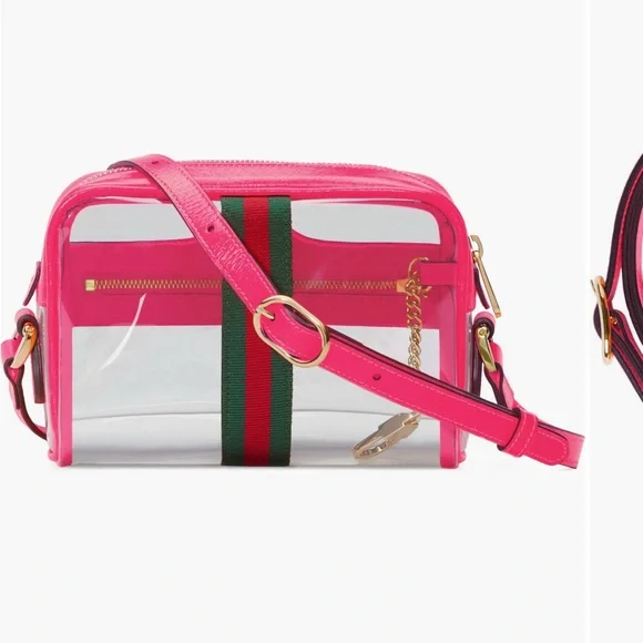 Gucci Ophidia Pink & Green Transparent Convertible Bag - Picture 4 of 17